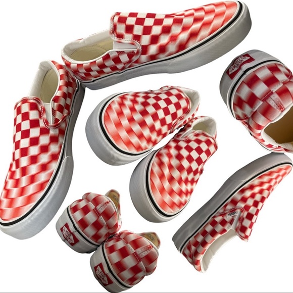 checkered vans trippy